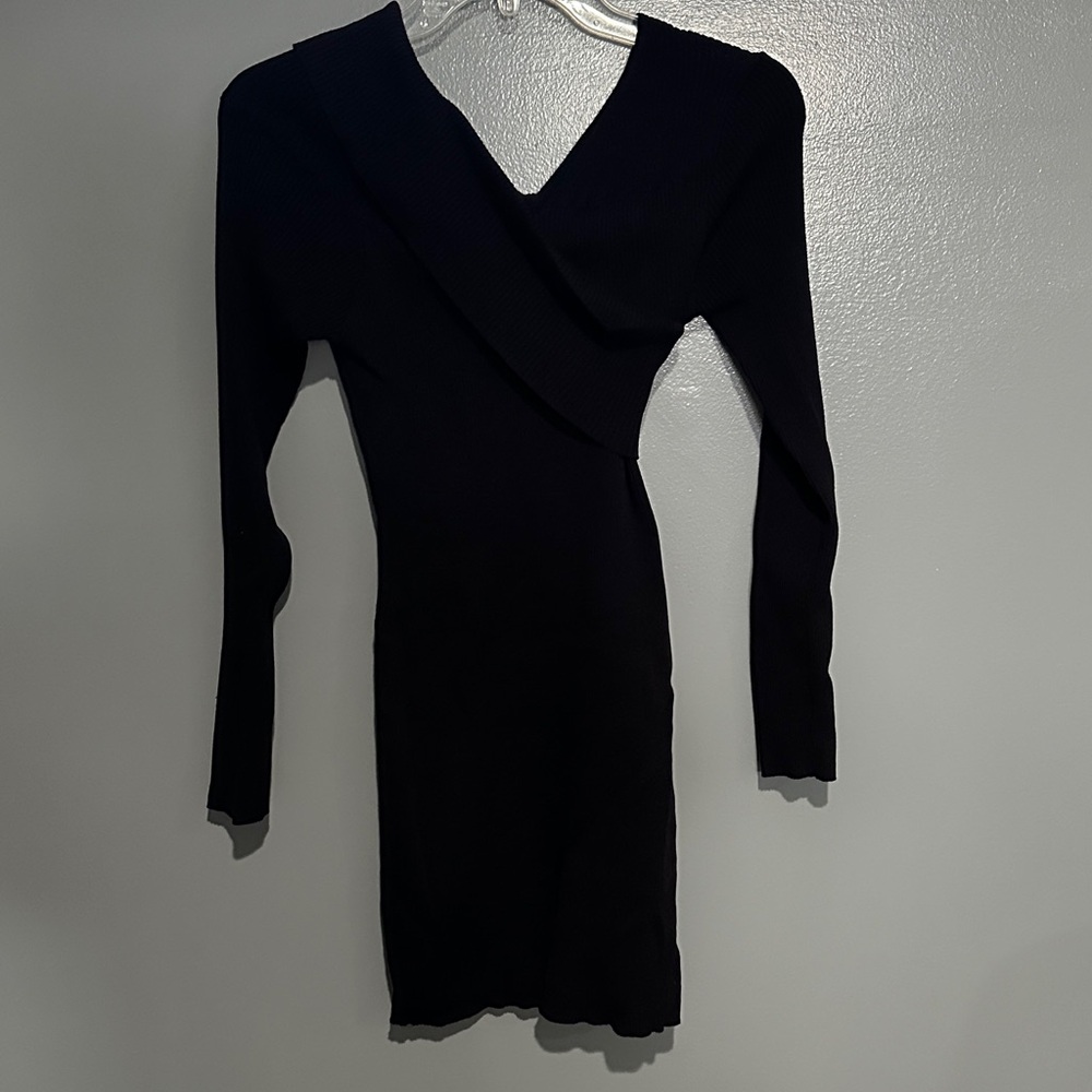 Superdown Black Long Sleeve Dress